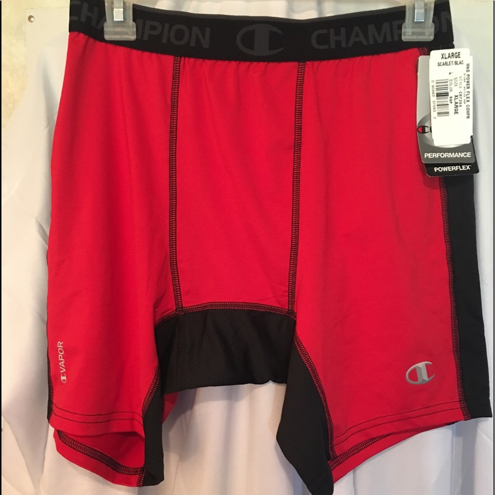 Champion XL Men’s compression underwear red/black